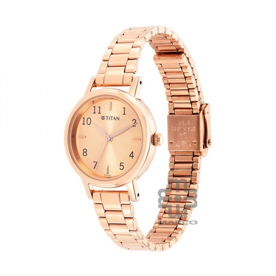 Titan Karishma 2678WM01 Rose Gold Dial Stainless Steel Strap Quartz Women's Watch