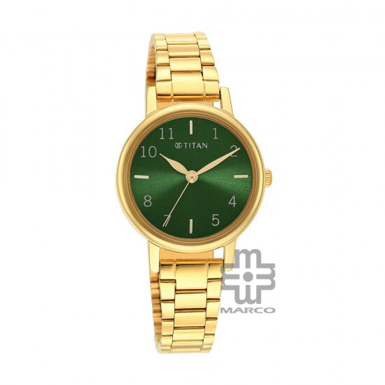 Titan Karishma 2678YM01 Green Dial Stainless Steel Strap Quartz Women's Watch