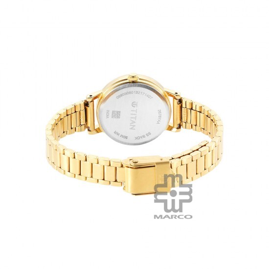 Titan Karishma 2678YM01 Green Dial Stainless Steel Strap Quartz Women's Watch