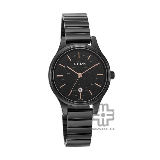 Titan Karishma 2679NM01 Black Dial Metal Strap Quartz Women's Watch