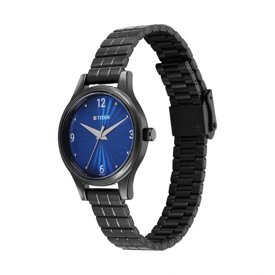 Titan Karishma 2679NM02 Blue Dial Stainless Steel Strap Quartz Women's Watch