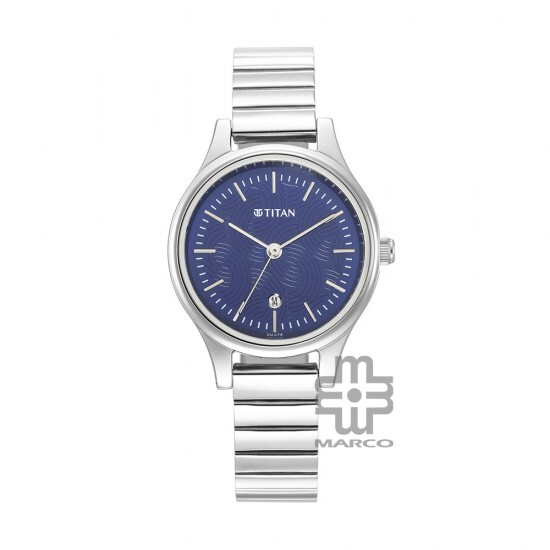 Titan Karishma 2679SM01 Blue Dial Metal Strap Quartz Women's Watch Titan Karishma 2679SM01 Blue Dial Metal Strap Quartz Women's Watch