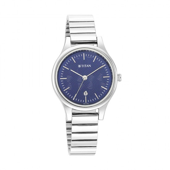 Titan Karishma 2679SM01 Blue Dial Metal Strap Quartz Women's Watch Titan Karishma 2679SM01 Blue Dial Metal Strap Quartz Women's Watch
