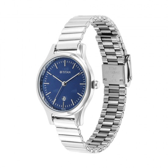 Titan Karishma 2679SM01 Blue Dial Metal Strap Quartz Women's Watch Titan Karishma 2679SM01 Blue Dial Metal Strap Quartz Women's Watch
