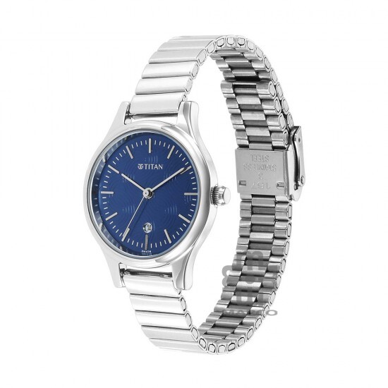 Titan Karishma 2679SM01 Blue Dial Metal Strap Quartz Women's Watch