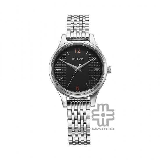 Titan Karishma 2679SM02 Black Dial Stainless Steel Strap Quartz Women's Watch