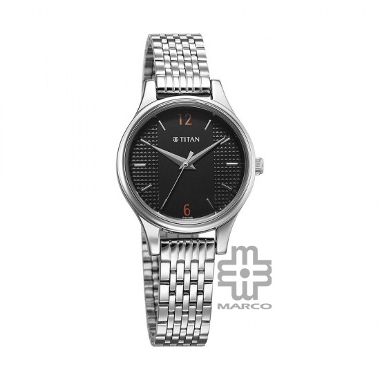 Titan Karishma 2679SM02 Black Dial Stainless Steel Strap Quartz Women's Watch