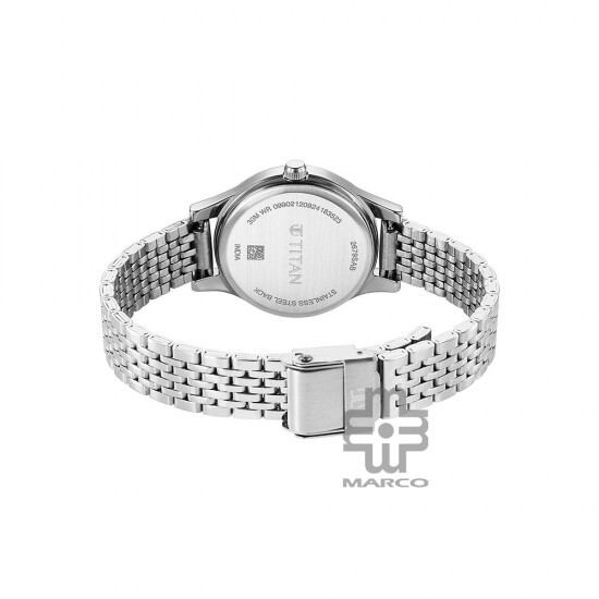 Titan Karishma 2679SM02 Black Dial Stainless Steel Strap Quartz Women's Watch