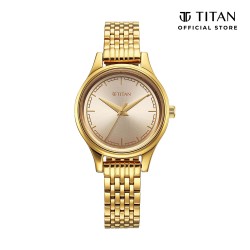 Titan Karishma 2679YM02 Gold Dial Stainless Steel Strap Quartz Women's Watch