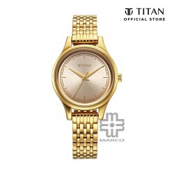 Titan Karishma 2679YM02 Gold Dial Stainless Steel Strap Quartz Women's Watch