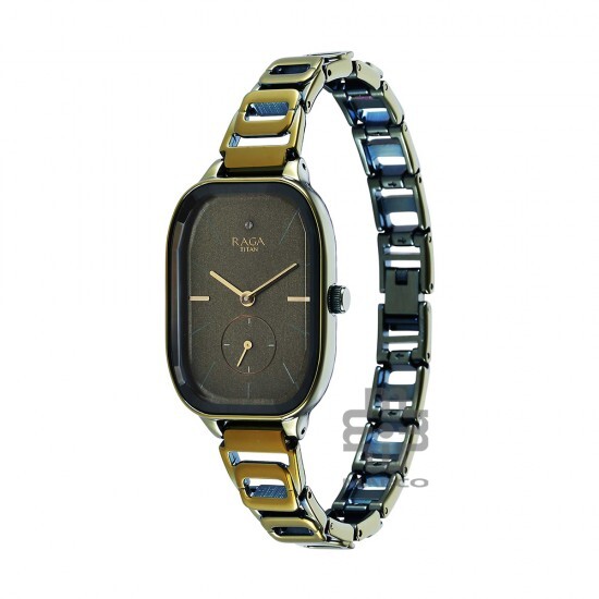Titan Raga Chic 2687QM01 Green Dial Metal Strap Quartz Women's Watch Titan Raga Chic 2687QM01 Green Dial Metal Strap Quartz Women's Watch