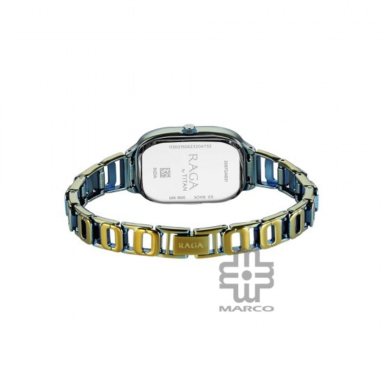 Titan Raga Chic 2687QM01 Green Dial Metal Strap Quartz Women's Watch Titan Raga Chic 2687QM01 Green Dial Metal Strap Quartz Women's Watch
