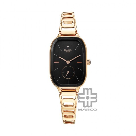 Titan Raga Chic 2687WM01 Black Dial Metal Strap Quartz Women's Watch Titan Raga Chic 2687WM01 Black Dial Metal Strap Quartz Women's Watch
