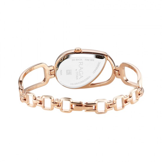 Titan Raga Chic 2688WM01 Brown Dial Metal Strap Quartz Women's Watch Titan Raga Chic 2688WM01 Brown Dial Metal Strap Quartz Women's Watch