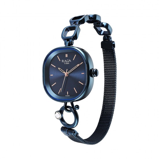 Titan Raga Delight 2693QM01 Blue Dial Metal Strap Quartz Women's Watch Titan Raga Delight 2693QM01 Blue Dial Metal Strap Quartz Women's Watch