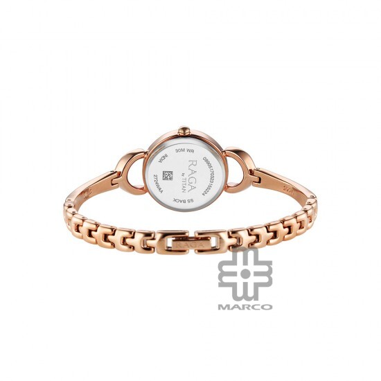 Titan Raga 2724WM01 Rose Gold Dial Metal Strap Quartz Women's Watch