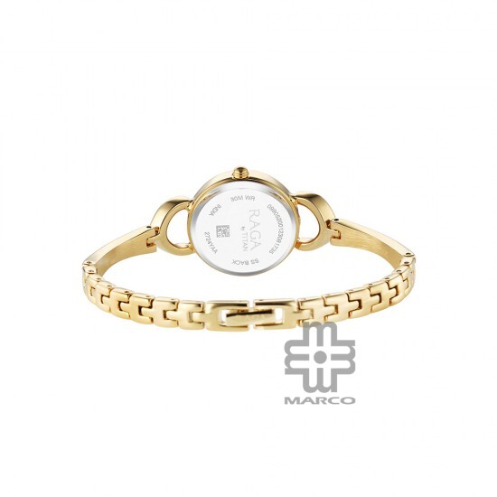 Titan Raga 2724YM01 Champagne Dial Metal Strap Quartz Women's Watch