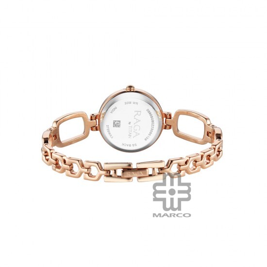Titan Raga 2725WM01 Rose Gold Dial Metal Strap Quartz Women's Watch