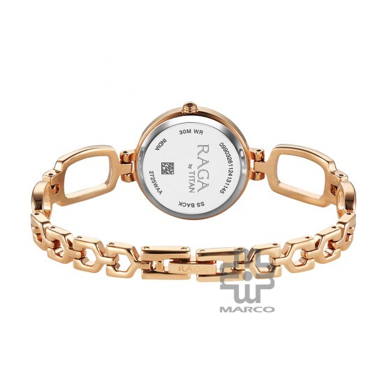 Titan Raga 2725WM02 Rose Gold Dial Metal Strap Women Watch