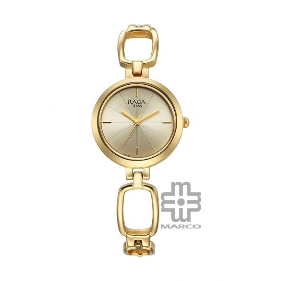 Titan Raga 2725YM01 Champagne Dial Metal Strap Quartz Women's Watch Titan Raga 2725YM01 Champagne Dial Metal Strap Quartz Women's Watch