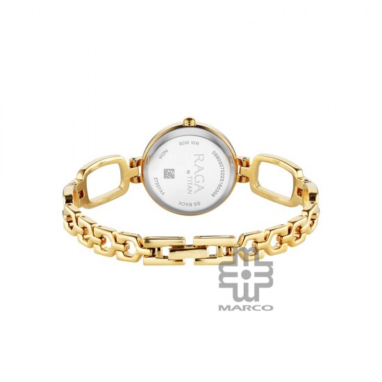 Titan Raga 2725YM01 Champagne Dial Metal Strap Quartz Women's Watch