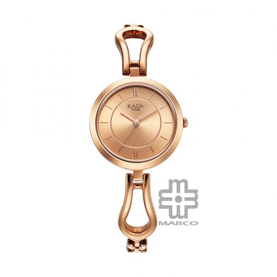 Titan Raga 2727WM01 Rose Gold Dial Metal Strap Quartz Women's Watch Titan Raga 2727WM01 Rose Gold Dial Metal Strap Quartz Women's Watch