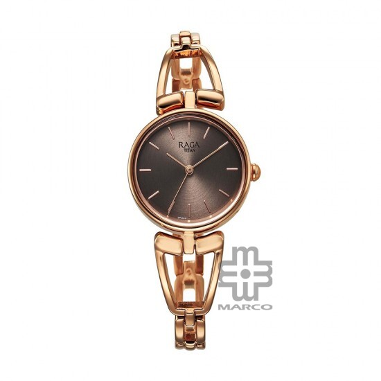 Titan Raga Ascend 2748WM01 Brown Dial Metal Strap Quartz Women's Watch Titan Raga Ascend 2748WM01 Brown Dial Metal Strap Quartz Women's Watch