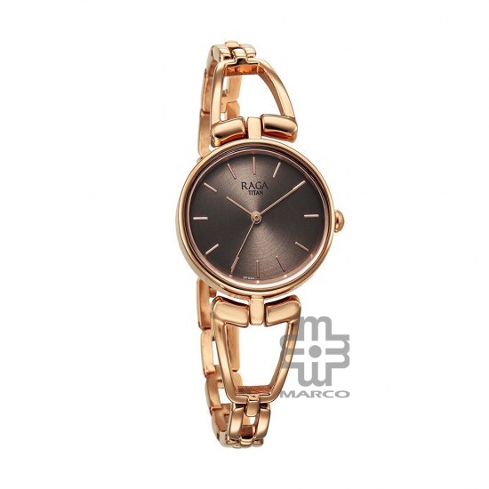 Titan Raga Ascend 2748WM01 Brown Dial Metal Strap Quartz Women's Watch