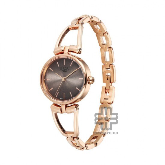 Titan Raga Ascend 2748WM01 Brown Dial Metal Strap Quartz Women's Watch