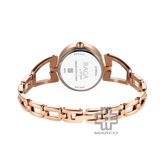 Titan Raga Ascend 2748WM01 Brown Dial Metal Strap Quartz Women's Watch