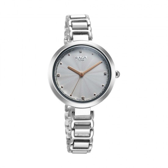 Titan Raga Memoirs 2752SM01 Silver Dial Metal Strap Quartz Women's Watch