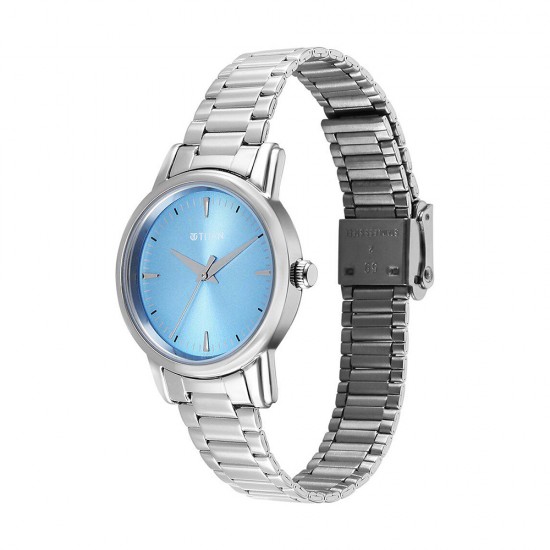 Titan Karishma 2760SM02 Blue Dial Stainless Steel Strap Quartz Women's Watch
