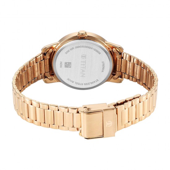 Titan Karishma 2760WM01 Silver Dial Stainless Steel Strap Quartz Women's Watch