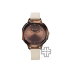 Titan Purple 2764QL01 Brown Dial Analog Leather Strap Quartz Women's Watch