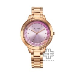 Titan Razzle Dazzle 2764WM01 Pink Dial Stainless Steel Strap Quartz Women's Watch