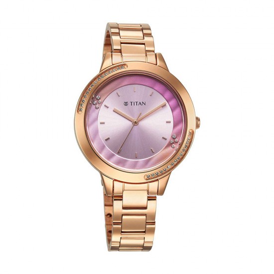 Titan Razzle Dazzle 2764WM01 Pink Dial Stainless Steel Strap Quartz Women's Watch Titan Razzle Dazzle 2764WM01 Pink Dial Stainless Steel Strap Quartz Women's Watch