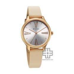 Titan Neo 2781WL03 Silver Dial Leather Strap Quartz Women's Watch