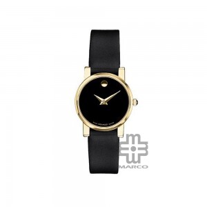 Movado 604229 Museum Black Leather Band Women's Watch