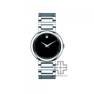 Movado 606419 Concerto Stainless Steel Black Round Dial Women Watch