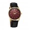 Sonata Eternia 77140YL02 Maroon Dial Leather Strap Men Watch