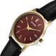 Sonata Eternia 77140YL02 Maroon Dial Leather Strap Men Watch