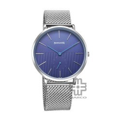 Sonata Ascent 77150SM04 Blue Dial Stainless Steel Strap Men Watch