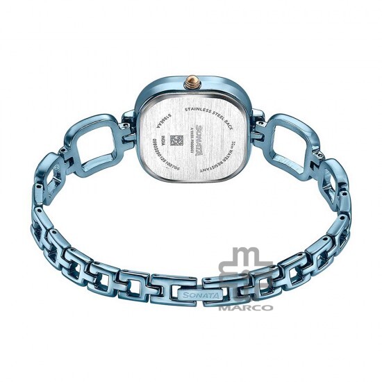 Sonata Colors of Earth 8186KM03 Blue Dial Metal Strap Women Watch
