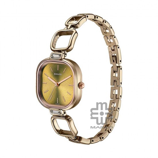 Sonata Colors of Earth 8186KM04 Brown Dial Metal Strap Women Watch