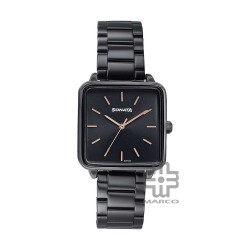 Sonata Wedding Edit 87084NM01 Black Dial Stainless Steel Strap Women Watch