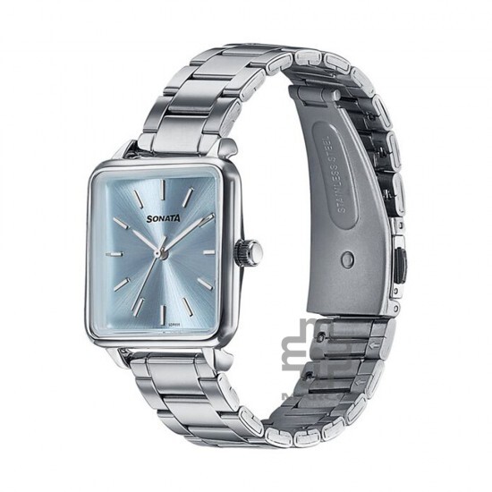 Sonata Wedding Edit 87084SM01 Blue Dial Stainless Steel Strap Women Watch