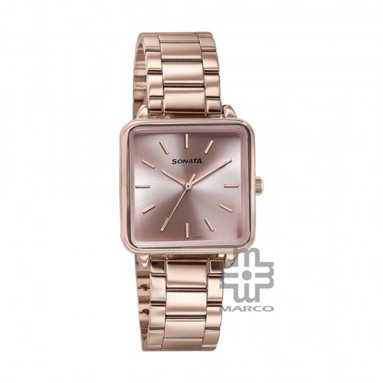 Sonata Wedding Edit 87084WM01 Pink Dial Stainless Steel Strap Women Watch