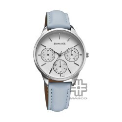 Sonata Eternia 87085SL01 Silver Dial Leather Strap Women Watch