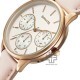 Sonata Eternia 87085WL01 Silver Dial Leather Strap Women Watch