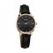 Sonata Eternia 87087WL01 Black Dial Leather Strap Women Watch